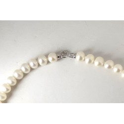 Collana Donna MIKIKO MFC500O4FCBI050L In Perle Con Chiusura Oro Bianco 18 K