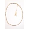 Collana Donna MIKIKO MFC500O4FCBI055L In Perle Con Chiusura Oro Bianco 18K
