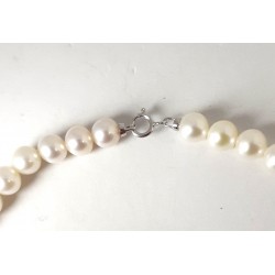 Collana Donna MIKIKO MFC500O4FCBI055L In Perle Con Chiusura Oro Bianco 18K