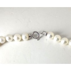 Collana Donna MIKIKO MFC450O4FCBI045L In Perle Con Chiusura Oro Bianco 18 K