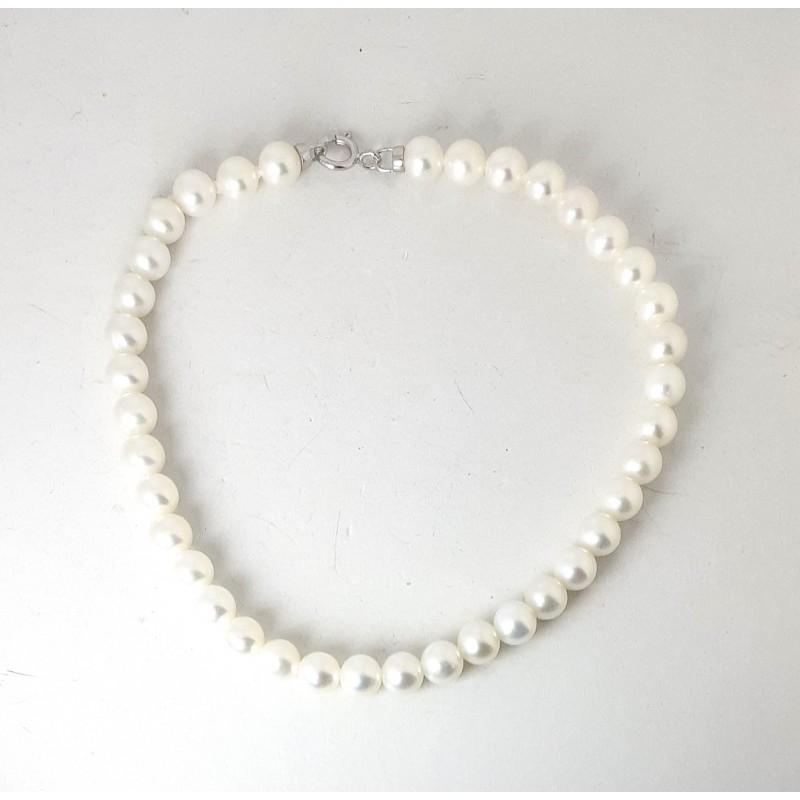 Bracciale Donna MIKIKO MBC190O4FCBI045L In Perle Con Chiusura Oro Bianco 18 K