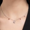 Collana Donna Luca Barra CK2167 In Acciaio Con Luna E Stelle