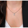 Collana Donna Luca Barra CK2050 In Acciaio Con Luna E Strass
