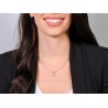 Collana Donna Luca Barra CK2050 In Acciaio Con Luna E Strass