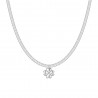 Collana Donna Luca Barra CK2260 In Acciaio Con Quadrifoglio