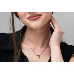 Collana Donna Luca Barra CK2260 In Acciaio Con Quadrifoglio