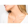 Collana Donna Luca Barra CK2211 In Acciaio Con Cuore E Zirconi