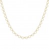 Collana Donna Luca Barra CK2240 In Acciaio Dorato Maglie A Cuore
