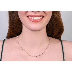 Collana Donna Luca Barra CK2111 In Acciaio Con Sfere
