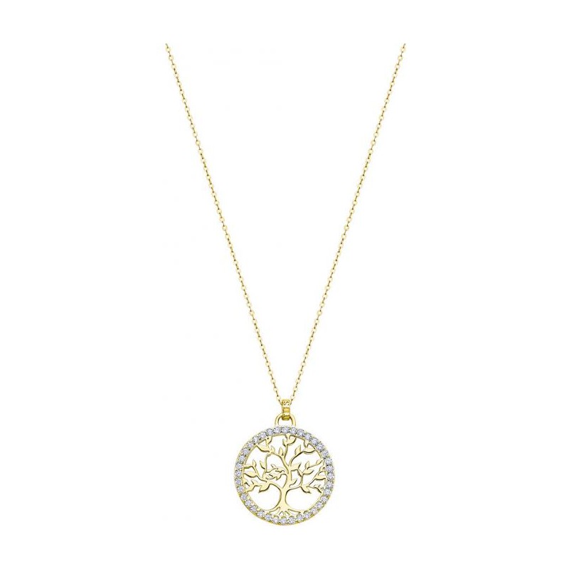 Collana Donna Lotus Silver LP1746-1/2 In Argento Dorato Con Albero Della Vita