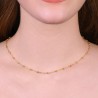 Collana Donna Luca Barra CK2112 In Acciaio Dorato Con Sfere