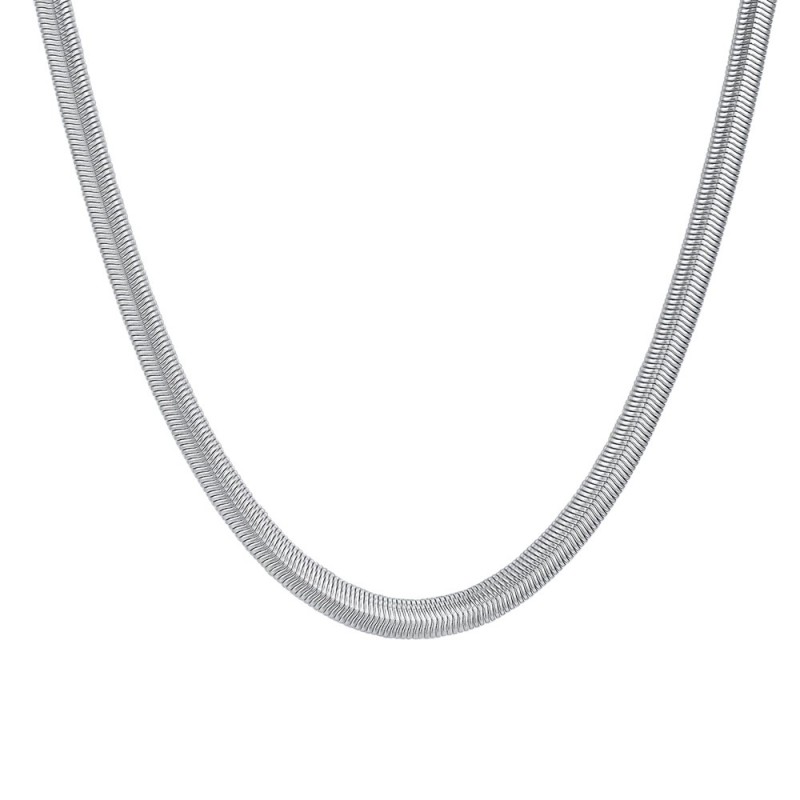 Collana Unisex Luca Barra CK2120 In Acciaio Maglia Snake