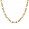 Collana Uomo Luca Barra CL354 In Acciaio Dorato Maglia 3 + 1