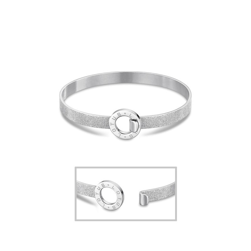 Bracciale Donna Lotus Style LS2080-2/1 Acciaio Diamantato  Rigido