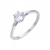 Anello Donna Luca Barra ANK586 Solitario In Acciaio Con Zircone Misura 18
