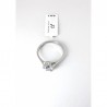 Anello Donna Luca Barra ANK586 Solitario In Acciaio Con Zircone Misura 18