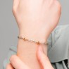 Bracciale Uomo Luca Barra BA1938 In Acciaio Con Elementi Dorati