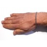 Bracciale Uomo Luca Barra BA1882 In Acciaio Con Sfere Ematite