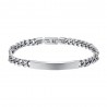 Bracciale Uomo Luca Barra BA1685 In Acciaio Con Piastra Centrale