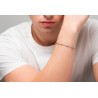 Bracciale Uomo Luca Barra BA1934 In Acciaio Con Elementi In Ematite Nera