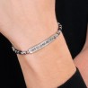 Bracciale Uomo Luca Barra BA1718 In Acciaio Con Scritta "Papà Sei La Mia Ancora"