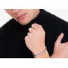 Bracciale Uomo Luca Barra BA1718 In Acciaio Con Scritta "Papà Sei La Mia Ancora"