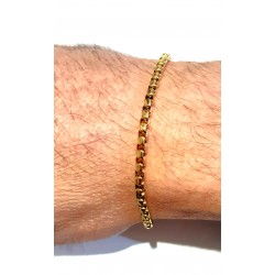 Bracciale Uomo Luca Barra BA1908 In Acciaio Dorato