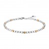 Bracciale Uomo Luca Barra BA1936 In Acciaio Con Elementi Dorati