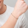 Bracciale Uomo Luca Barra BA1936 In Acciaio Con Elementi Dorati