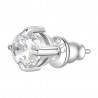 Mono Orecchino Unisex Luca Barra OK1471 Punto Luce In Acciaio Con Zircone 5 mm