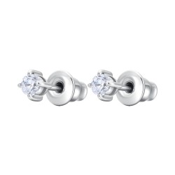 Orecchini Unisex Luca Barra OK1460 Punto Luce In Acciaio Con Zircone