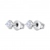Orecchini Unisex Luca Barra OK1460 Punto Luce In Acciaio Con Zircone