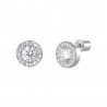 Orecchini Donna Luca Barra OK1589 Punto Luce In Acciaio Con Zirconi