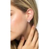 Orecchini Donna Luca Barra OK1589 Punto Luce In Acciaio Con Zirconi