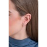 Orecchini Unisex Luca Barra OK1461 Punto Luce In Acciaio Con Zircone