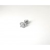 Mono Orecchino Unisex Luca Barra OK1574 Punto Luce In Acciaio Con Zircone 5 mm