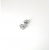 Mono Orecchino Unisex Luca Barra OK1574 Punto Luce In Acciaio Con Zircone 5 mm