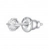 Mono Orecchino Unisex Luca Barra OK1467 Punto Luce In Acciaio Con Zircone 3 mm