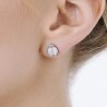 Orecchini Donna  Luca Barra OK958 In Acciaio A Coccinella Con Strass