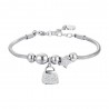 Bracciale Donna Luca Barra BK2702 In Acciaio Con Borsetta E Stella