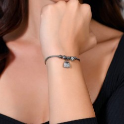 Bracciale Donna Luca Barra BK2702 In Acciaio Con Borsetta E Stella