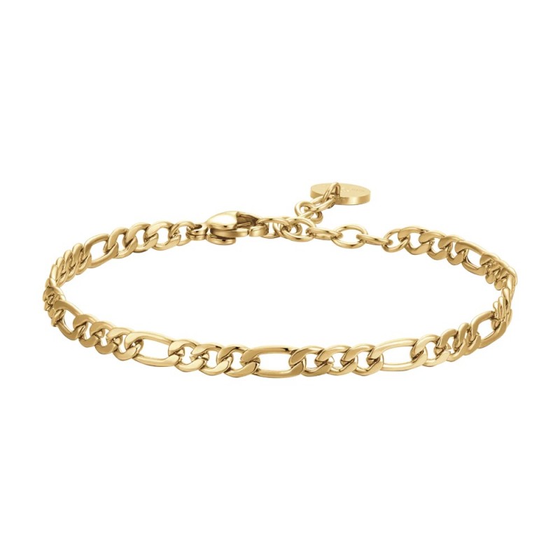 Bracciale Donna Luca Barra BK2800 In Acciaio Dorato Maglia 3 + 1