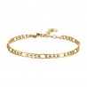 Bracciale Donna Luca Barra BK2800 In Acciaio Dorato Maglia 3 + 1