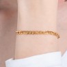 Bracciale Donna Luca Barra BK2800 In Acciaio Dorato Maglia 3 + 1