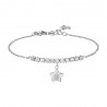 Bracciale Donna Luca Barra BK2916 In Acciaio Con Stella E Zirconi