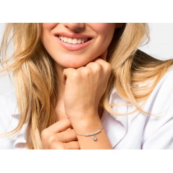 Bracciale Donna Luca Barra BK2916 In Acciaio Con Stella E Zirconi