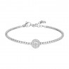 Bracciale Tennis Donna Luca Barra BK2930 In Acciaio Con Zirconi Bianchi