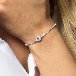 Bracciale Tennis Donna Luca Barra BK2930 In Acciaio Con Zirconi Bianchi