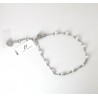 Bracciale Donna Luca Barra BK2971 In Acciaio Con Perle E Sfere Acciaio