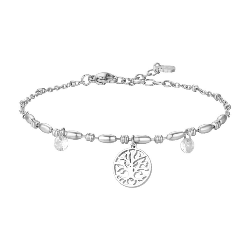 Bracciale Donna Luca Barra BK2925 In Acciaio Con Albero Della Vita E Zirconi